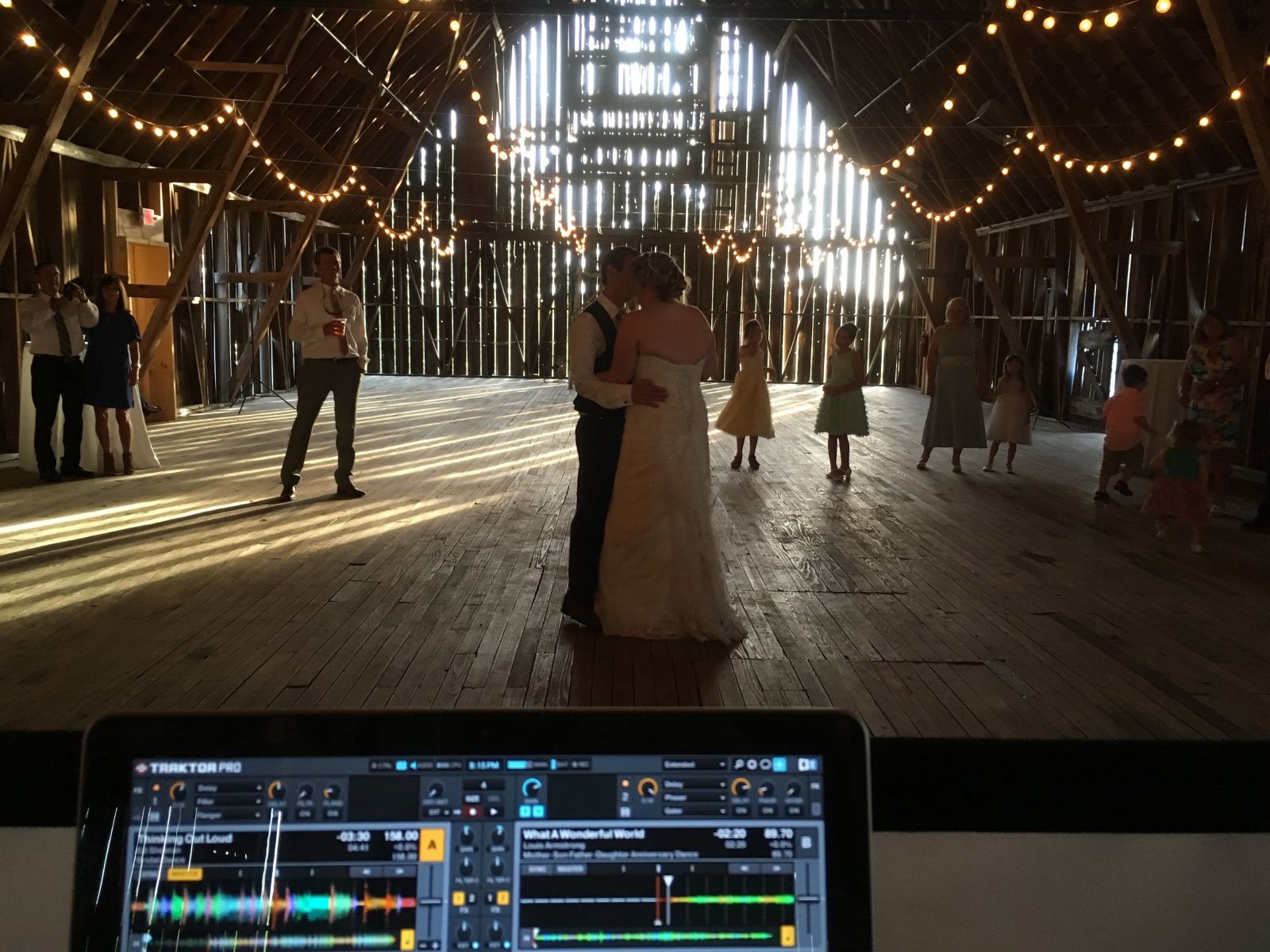 First Dance at Shanahan's Barn in Charlevoix with Pluister Entertainment